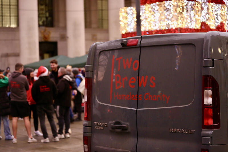 Two Brews Homeless Charity Alpine Fire Engineers